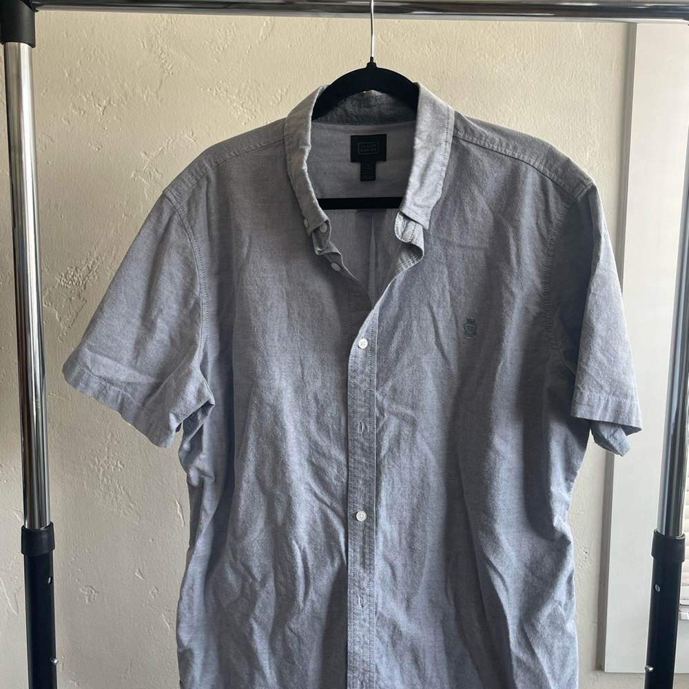 14th & Union Gray Casual Button Down Shirt